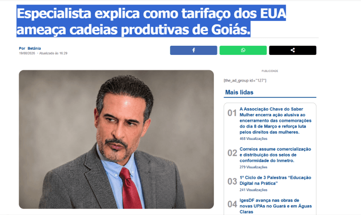 Ameaça à cadeia produtiva